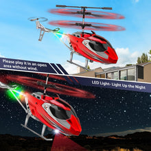 Load image into Gallery viewer, TERRAMUS Remote Control Helicopter for Kids, 2.4G Altitude Hold RC Helicopters with LED Light & Gyro, Radio Controlled Aircraft Indoor Toy with 3.5 Channel High Low Speed for Boys Beginner