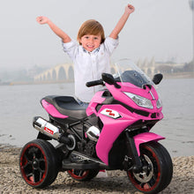 Load image into Gallery viewer, Ride on Motorcycle for Kids, 3 Twinkling Wheels Electric Ride on Toy,12 V Kids Motorcycle (Pink)