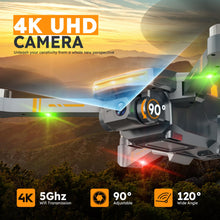 Load image into Gallery viewer, GPS Drones 4K with Brushless Motor and Follow Me Mode, Long Flight Time and Distance,5G FPV Transmission and Auto Return (Dark gray)