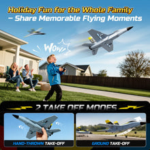 Load image into Gallery viewer, Remote Control Airplane Fighter Jet,2.4GHz 6-axis Gyro Stabilizer RTF Hobby Glider