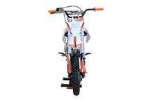 Load image into Gallery viewer, 125CC Dirt Bike (A10) 4-Stroke Electric Start Manual 4-Speed, 4.5L Fuel Tank, 14"/12" Tires for Youth Adults (Orange)