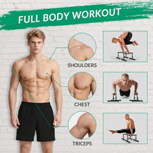 Load image into Gallery viewer, IMAYCC Push Up Bar, Adjustable 7.5" and 10.6" High Parallettes Bars & Dip Bar With Full-Cover Foam Grips
