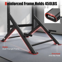 Load image into Gallery viewer, SPORTSROYALS PT2 Power Tower Pull Up Bar Station, 450LBS Stable Pull Up Dip Station for Home