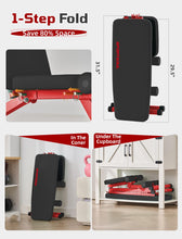 Load image into Gallery viewer, SPORTSOUL 880LB Weight Bench for Home Gym, 8-Position Backrest Adjustable Workout Bench for Strength Training – Incline Decline Flat, Foldable & Compact for Small Space Apartment Room Garage