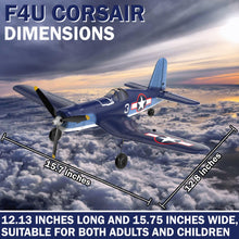 Load image into Gallery viewer, 4 Channel RC Plane - Ready to Fly Aerobatic Aircraft, Easy Control for Beginners, F4U Corsair RC Airplane Best Gift for Kids