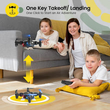 Load image into Gallery viewer, Holy Stone HS190 Foldable Mini Drone for Kids Beginners, RC Nano Quadcopter with Altitude Hold, 3D Flips, High Speeds Rotation, Headless Mode, Throw to Go, One Key Return, Great Gift Toys for Boys and Girls, Blue