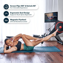 Load image into Gallery viewer, Echelon Row S, + 30-Day Free Echelon Membership, 22in Screen, Indoor Rowing Machine