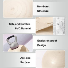 Load image into Gallery viewer, YR Exercise Ball 29.5'' Yoga Ball for Workout Pregnancy Stability - White