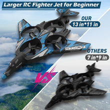 Load image into Gallery viewer, Remote Control Drone for Kids, Gesture RC Stealth Raptor Airplane, Quadcopter Fighter Jet with Light/Spray/360° Flip (3 Batteries/984ft)