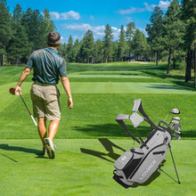Load image into Gallery viewer, LOVACE 14-Way Golf Stand Bag, Lightweight Golf Bag with Stand for Men and Women (Grey)