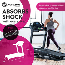 Load image into Gallery viewer, Horizon Fitness T202 Foldable Treadmill