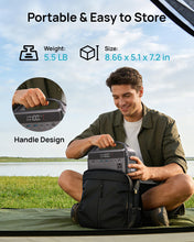 Load image into Gallery viewer, Portable Power Station 192Wh(60,000mAh) with Bag, 300W (600W surge)Power Bank LiFePO4 Battery Backup, Compact Solar Generator 6-Port Design w/2 AC Outlets for Home,RV, Hurricane, Camping,Emergency