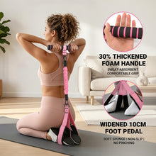 Load image into Gallery viewer, VERDURELLE Resistance Bands with Handles and Foot Pedals, 3-Tube Adjustable Resistance Bands (20/30/40 lbs)