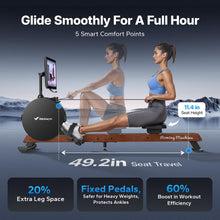 Load image into Gallery viewer, MERACH Pro-Grade Rowing Machines for Home - R7 HD Screen