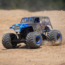 Load image into Gallery viewer, 1/18 Mini LMT Son Digger 2S 4X4 RTR Brushed Monster Truck Battery & Charger Included Blue LOS01026T2
