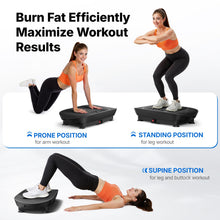 Load image into Gallery viewer, MERACH Vibration Plate Exercise Machine, Curved Vibration Plate for Lymphatic Drainage Weight Loss, Vibrating Plate with Real-Time Calorie Tracking on LED Display, Workout Equipment for Home Women Men