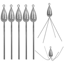 Load image into Gallery viewer, THKFISH 5 Pcs Sputnik Sinker Long Tail Surf Fishing Spider Weight, Heavy-Duty Lead Weights Saltwater Surf Casting Sinkers, Catfishing, and Beach Adventures in Ocean Sea Sand (5OZ-5pcs)