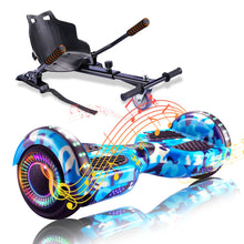 Load image into Gallery viewer, Hoverboard with Seat Attachment Combo, 6.5" Self Balancing Hover Board with Bluetooth Speakers and LED Lights (Include Go-Kart)