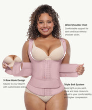 Load image into Gallery viewer, FeelinGirl 3 Belts Hook Waist Cincher Corset for Women XL -Light Pink