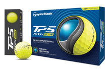 Load image into Gallery viewer, TaylorMade Golf 2024 TP5 Yellow Golf Balls, High-Visibility, 1 Dozen
