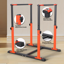 Load image into Gallery viewer, Dip Bar Station Functional Fitness Workout Dip bar - Orange