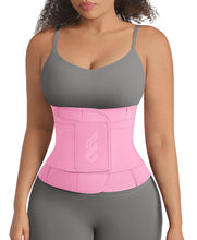Load image into Gallery viewer, FeelinGirl Waist Trainer Belt Hook Loop Cincher for Tummy Control - Deep Pink L