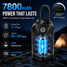 Load image into Gallery viewer, Portable Shower for Camping, 7800mAh Rechargeable Camping Shower