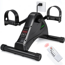 Load image into Gallery viewer, HOMGIM Motorized Mini Exercise Bike Electric Pedal Exerciser (Black)