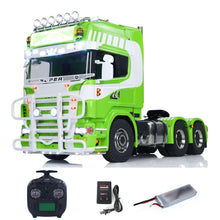 Load image into Gallery viewer, 6x6 Metal Chassis 1/14 RC Tractor Truck R620 Smoking Unit RTR Model Air 3-Speed Transmission Suspension Construction Vehicle