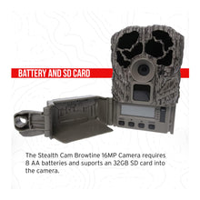 Load image into Gallery viewer, Stealth Cam Browtine 16MP Durable Trail Camera Bundle