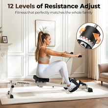Load image into Gallery viewer, FEIERDUN Compact Adjustable Rowing Machine for Home