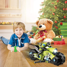 Load image into Gallery viewer, Imports 2.4Ghz RC Motorcycle Remote Control Stunt Drift Bike Racing Vehicle - 1/10 R/C High Speed Cyclone Motorbike (Green)