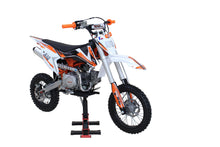 Load image into Gallery viewer, 125CC Dirt Bike (A10) 4-Stroke Electric Start Manual 4-Speed, 4.5L Fuel Tank, 14"/12" Tires for Youth Adults (Orange)