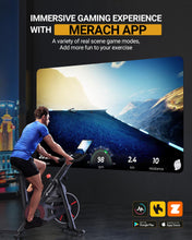 Load image into Gallery viewer, MERACH Exercise Bike, Brake Pad Stationary Bike with Exclusive App-Red