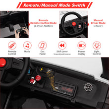 Load image into Gallery viewer, 24V 2 Seater Ride on Car, 4WD UTV Electric Cars for Kids with Remote Control, 21" Large Seats, One Foldable Seat, 15.4" Large EVA Wheels