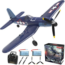 Load image into Gallery viewer, 4 Channel RC Plane - Ready to Fly Aerobatic Aircraft, Easy Control for Beginners, F4U Corsair RC Airplane Best Gift for Kids