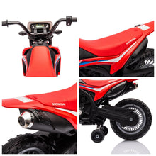 Load image into Gallery viewer, Kids Ride on Motorcycle, Electric Battery Powered Rechargeable Motorbike 6V Licensed Honda Kids Car, Red