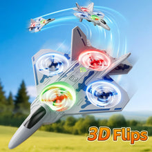 Load image into Gallery viewer, RC Plane Jet Drone with One Key Take Off-Landing, Headless Mode, 360° Flip for Kids Boys