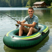 Load image into Gallery viewer, Inflatable Boat for One Person Max 198 lbs/90 kg with Carry Bag and Foot Pump, Single-Person raft for Fishing and Water Sports or a Yacht Supplement for Pools, Ponds, and Calm Shallow Water
