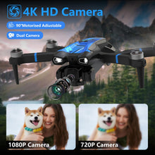 Load image into Gallery viewer, M18LCD Drone with 1080P Camera for Adults, Drone with Screen Remote, Mini FPV Drone for Beginner, One Key Start, Brushless Motor, RC Foldable Quadcopter for Beginners/Adults Gifts