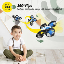 Load image into Gallery viewer, Holy Stone Mini Drone for Kids and Beginners RC Nano Quadcopter Indoor Small Helicopter Plane with Auto Hovering, 3D Flips, Headless Mode and 3 Batteries, Great Gift Toy for Boys and Girls, HS210 Blue