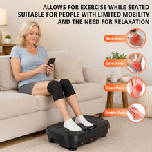 Load image into Gallery viewer, Vibration Plate Exercise Machine, Vibration Plate for Lymphatic Drainage Weight Loss, 130 Levels Vibrating Plate with Knee Pads Bluetooth, Shake Plate with 450 Lbs Capacity Full Body Workout Equipment