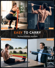 Load image into Gallery viewer, SUNPOW Pull Up Assistance Bands, Set of 5 Heavy Duty Resistance Bands for Men & Women, Natural Latex Exercise Bands for Pull-Up Progression, Home Workout, Strength Training, Mobility & Stretching