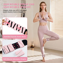 Load image into Gallery viewer, BECOJADDE Ankle Weights Set of 2 (2 lb Each) Adjustable Wrist Weights -Cloud Pink