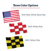 Load image into Gallery viewer, Standard Golf 14" x 20" Single Black/Yellow Checkered Flag