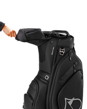 Load image into Gallery viewer, Pins & Aces Cart Bag - 14-Way, Full Length Dividers, Single Strap - Velvet Lined (Black)