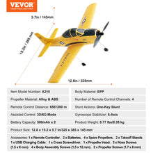 Load image into Gallery viewer, RC Plane, 2.4GHZ 4 Channel RC Airplane with 6-Axis Gyro Stabilizer&2 Batteries, Ready to Fly T28 Trainer Aircraft Plane Toy, RC Glider