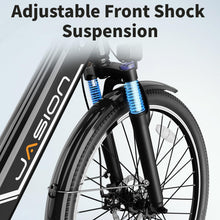 Load image into Gallery viewer, Jasion Roamer Electric Bike for Adults,1200W Peak Motor,28 mph Max Speed,528WH Removable Battery Ebike, Black