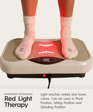 Load image into Gallery viewer, REVO Wave Board with Red Light Therapy | Vibration Plate for Lymphatic Drainage with Bluetooth Speakers, Resistance Bands, Remote | Exercise Machine for Full Body Workout Platform | 330 Lbs Capacity