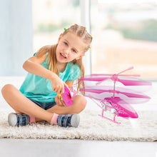 Load image into Gallery viewer, Remote Control Helicopter for Kids| Toys for Ages 5-7 8-10| Rc Helicopter Toys w/t LED Lights, 3.5 Channel, Gyro Stabilizer, Altitude Hold- Pink